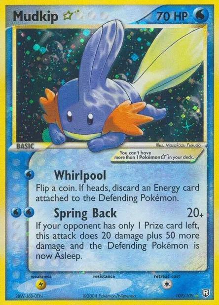 Team Rocket Returns Mudkip [Gold-Star] Pokémon card