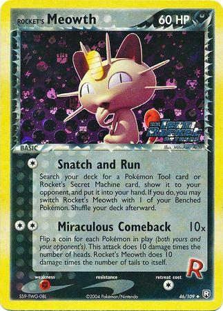 Rocket's Meowth [Reverse Holo]