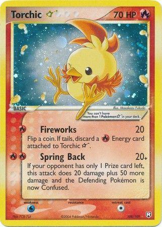 Team Rocket Returns Torchic [Gold-Star] Pokémon card