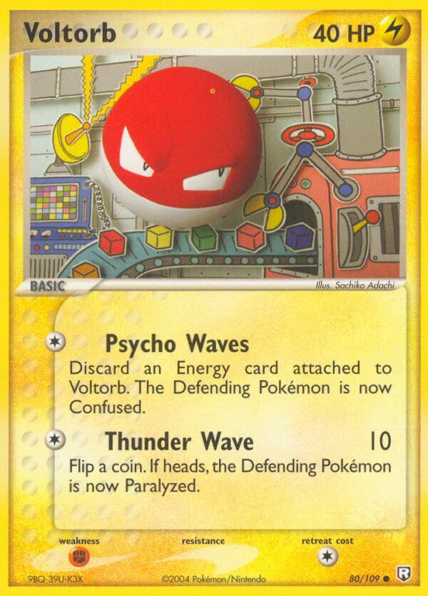 Team Rocket Returns Voltorb Pokémon card