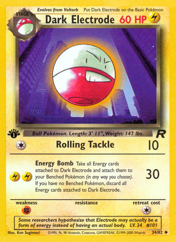 Team Rocket Dark Electrode Pokémon card