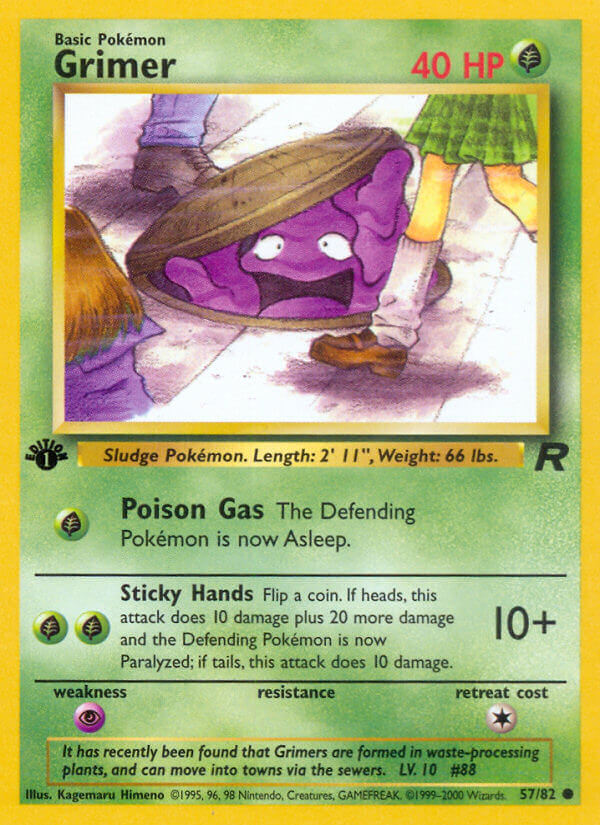 Team Rocket Grimer Pokémon card