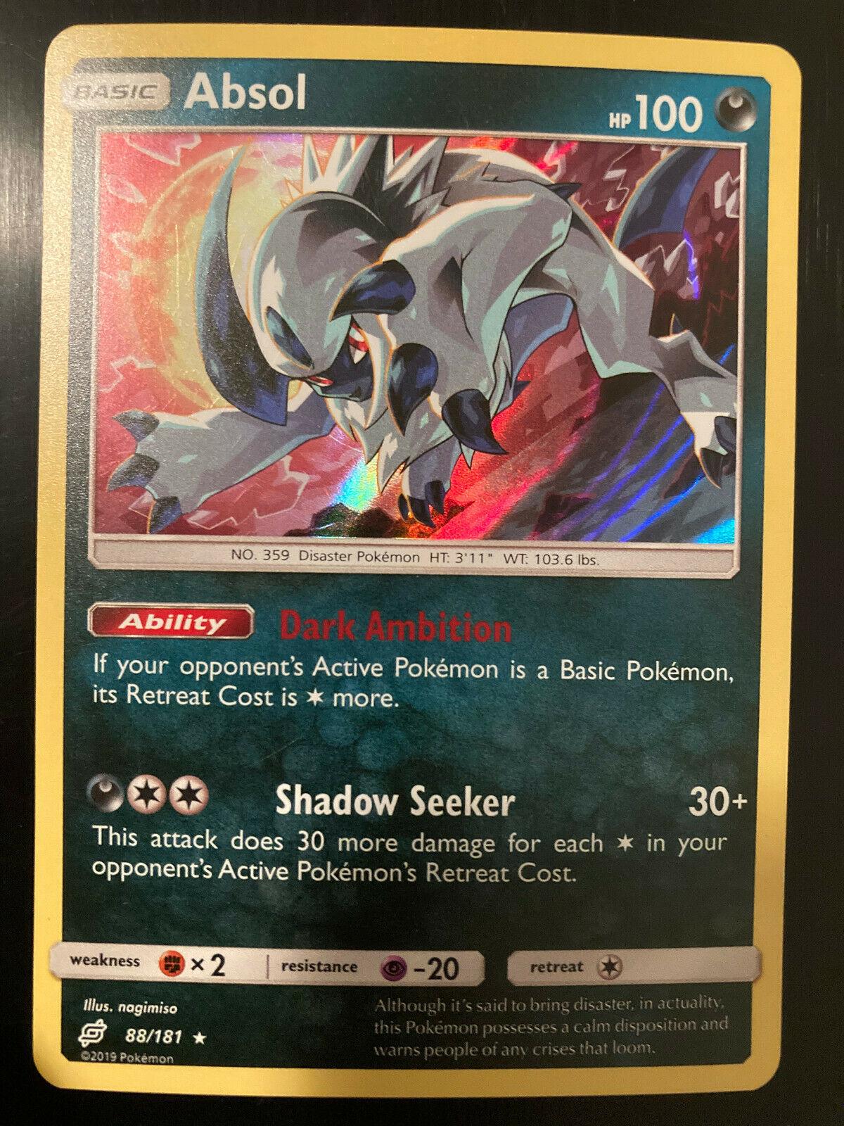 Team Up Absol [Holo] Pokémon card