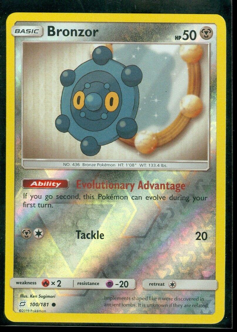 Team Up Bronzor [Reverse Holo] Pokémon card