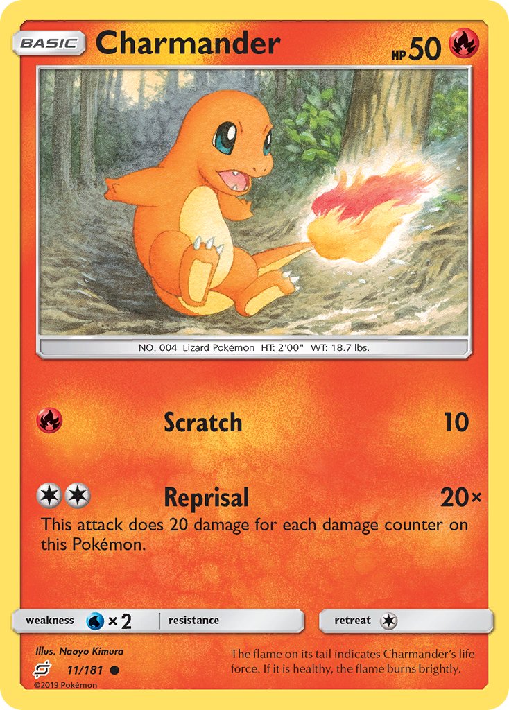 Team Up Charmander Pokémon card