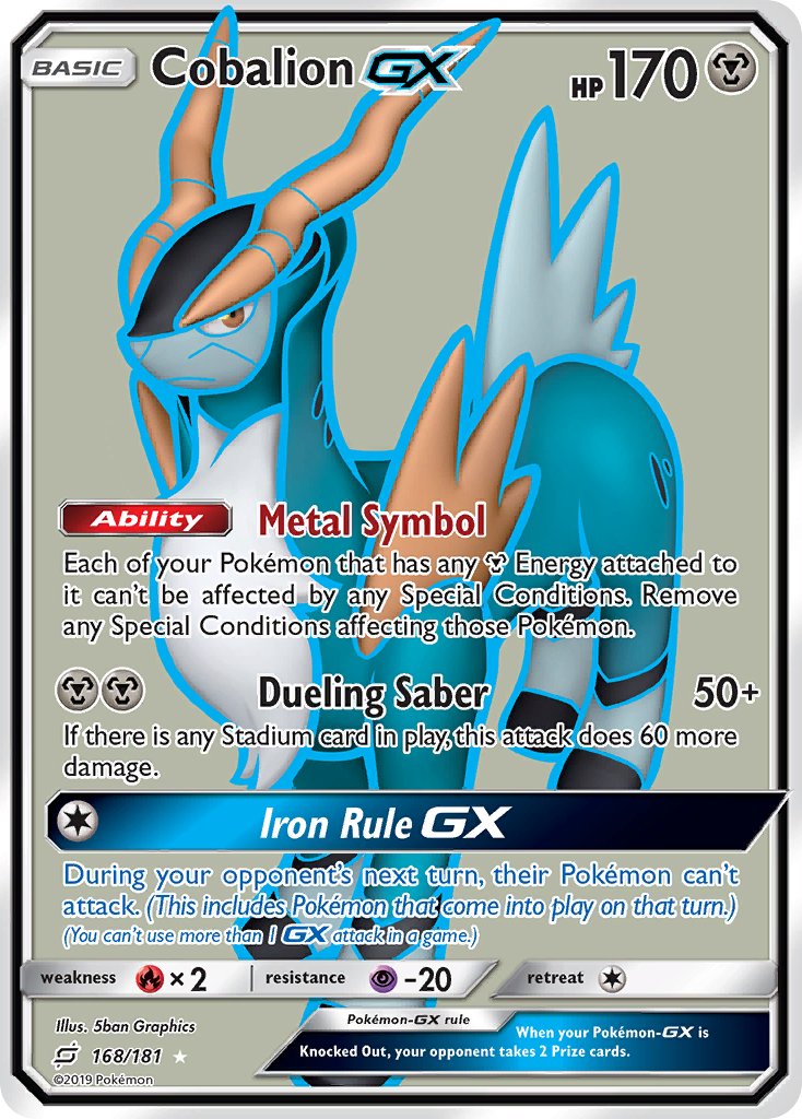 Team Up Cobalion GX Pokémon card