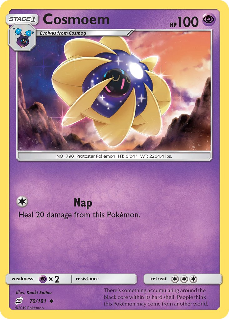 Team Up Cosmoem Pokémon card