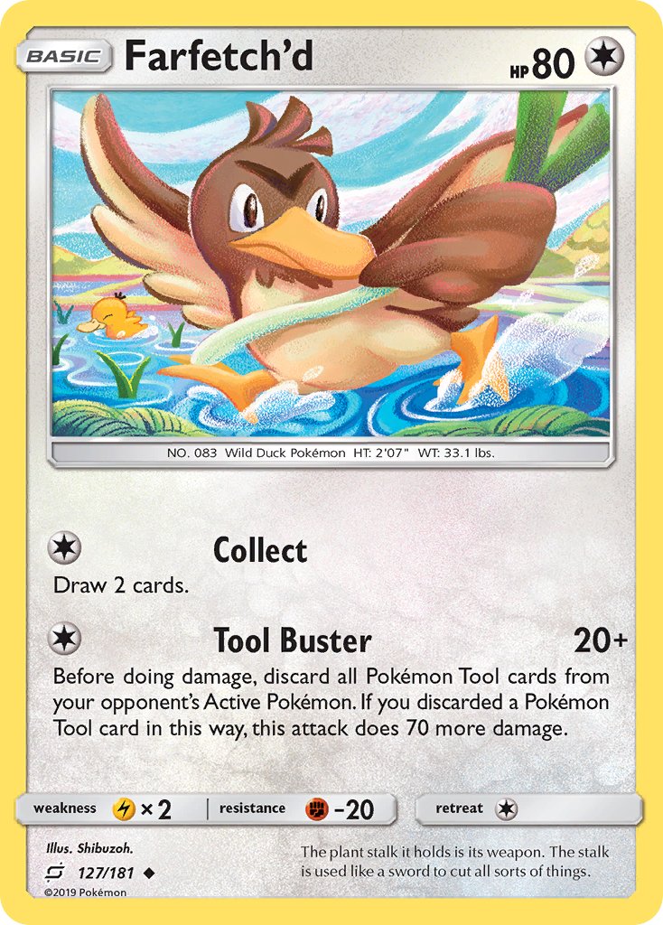 Team Up Farfetch'd Pokémon card
