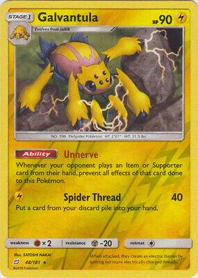 Team Up Galvantula [Reverse Holo] Pokémon card