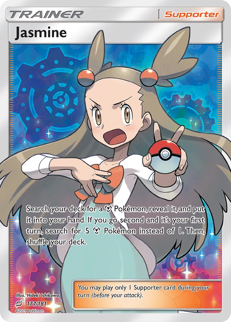 Team Up Jasmine Pokémon card