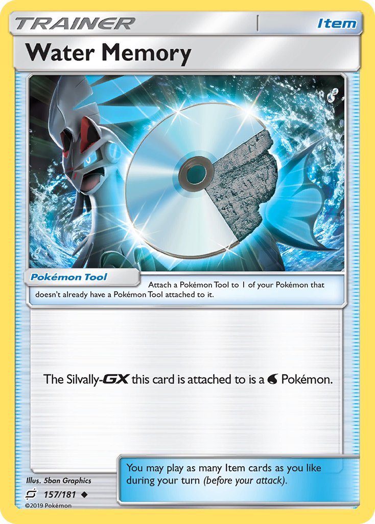 Team Up Water Memory Pokémon card