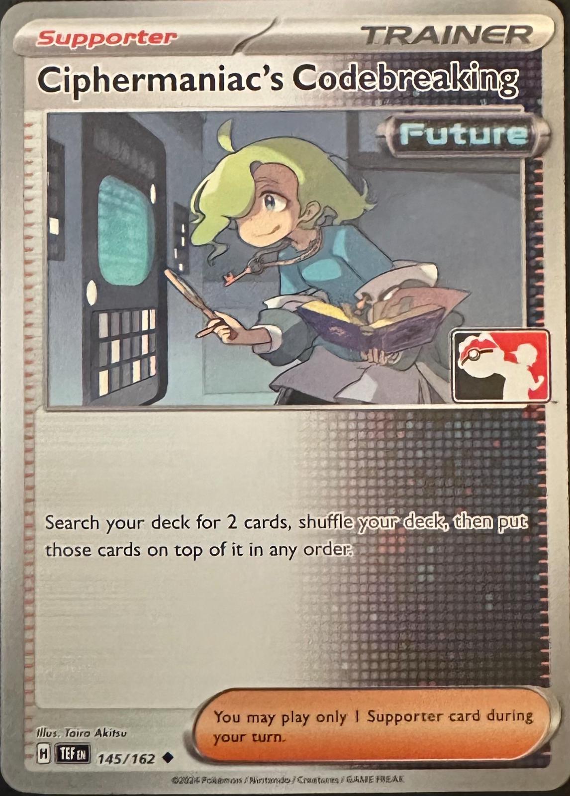 Temporal Forces Ciphermaniac's Codebreaking [Prize-Pack] Pokémon card