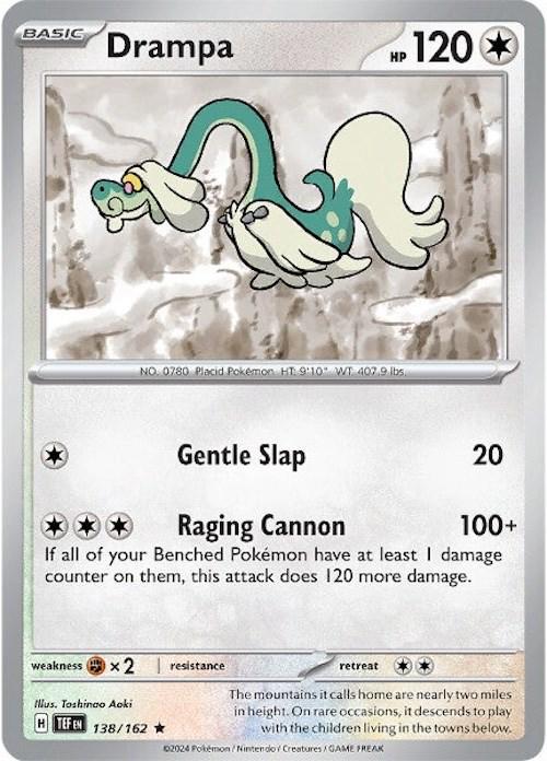 Temporal Forces Drampa [Holo] Pokémon card