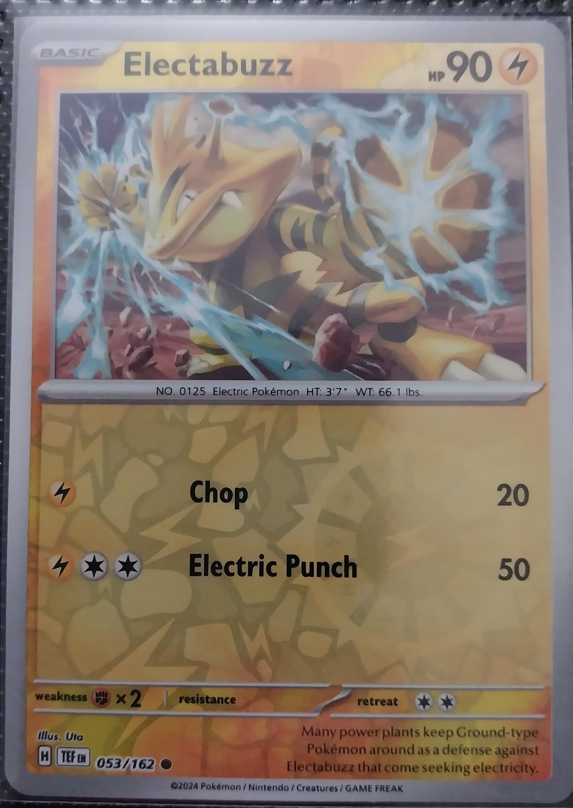 Temporal Forces Electabuzz [Reverse Holo] Pokémon card