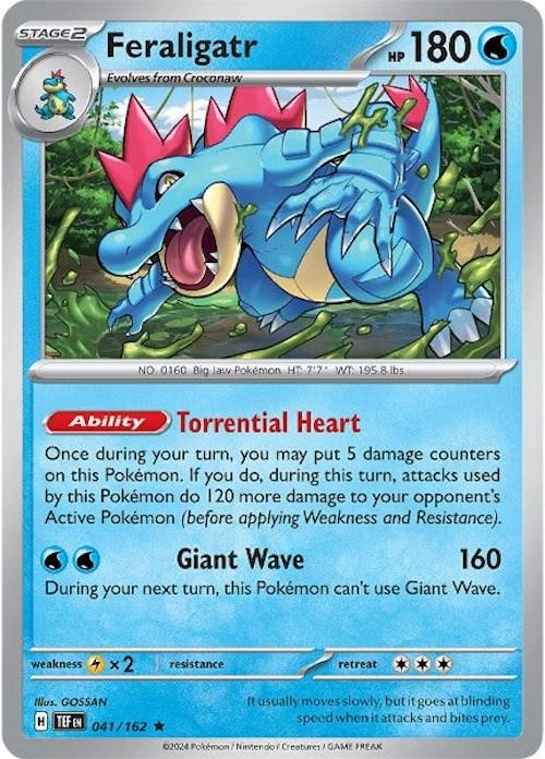 Temporal Forces Feraligatr [Holo] Pokémon card