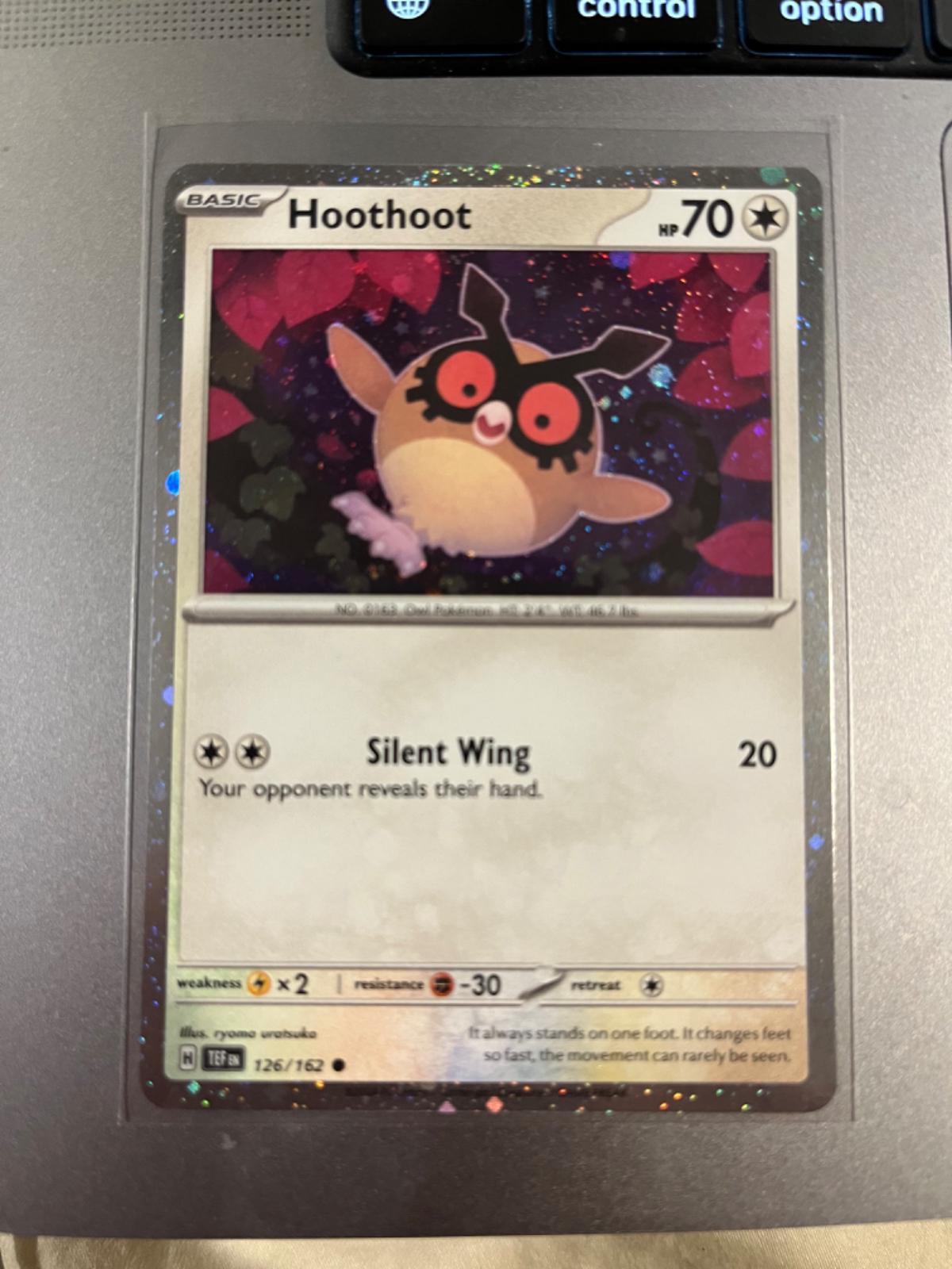 Temporal Forces Hoothoot [Cosmos-Holo] Pokémon card