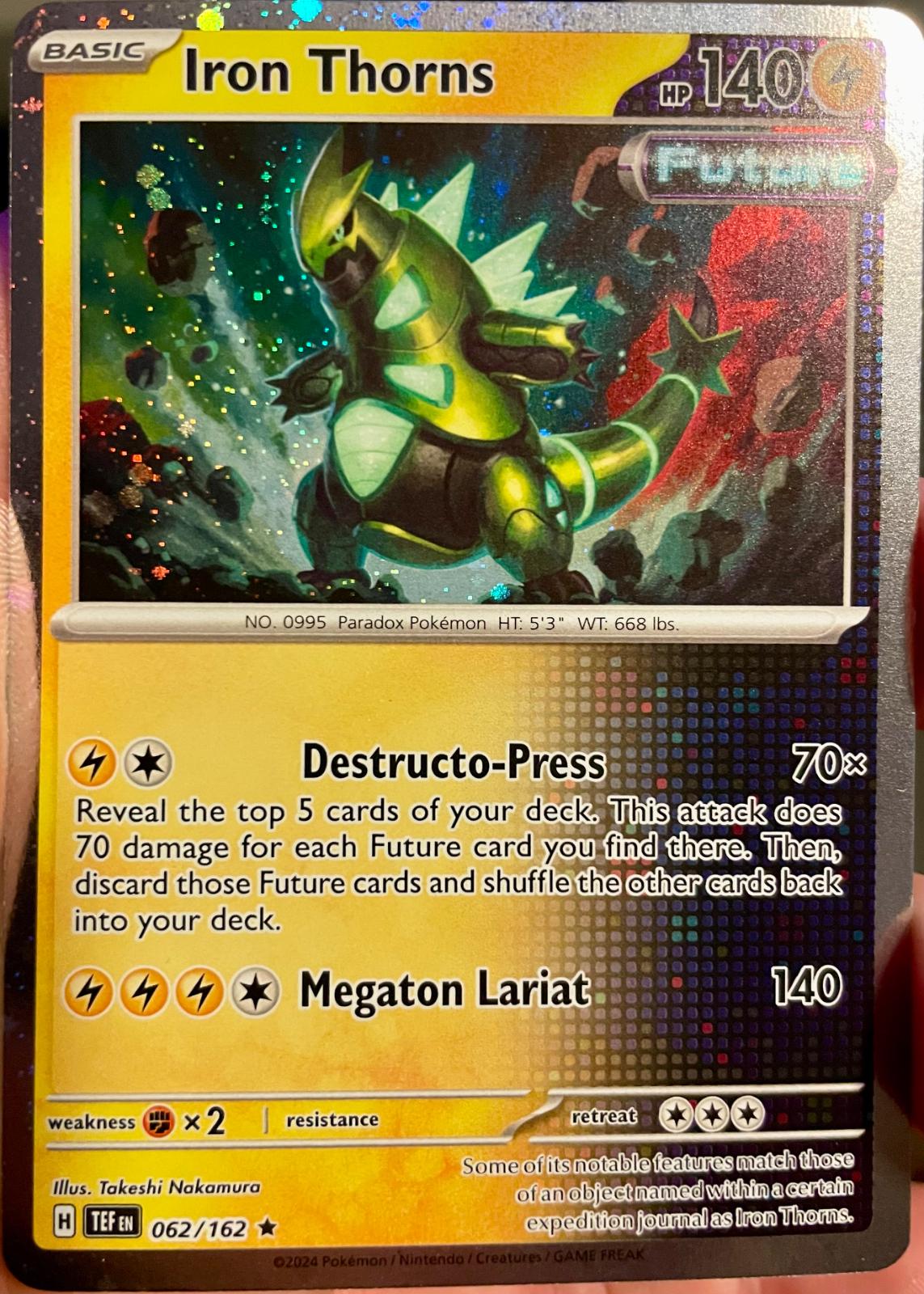 Temporal Forces Iron Thorns [Cosmos-Holo] Pokémon card