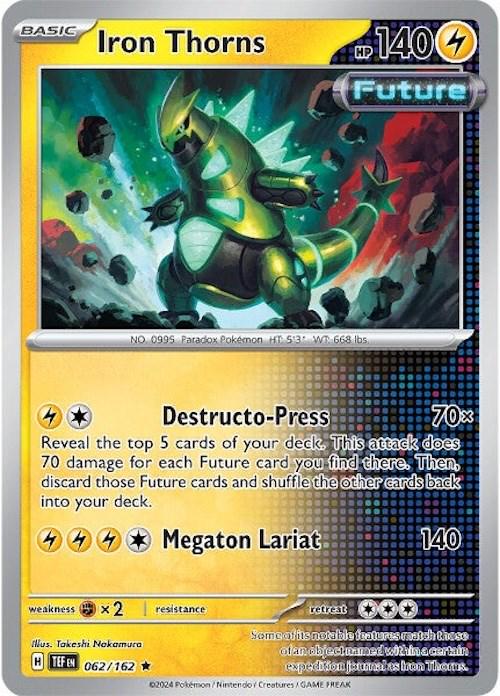 Temporal Forces Iron Thorns [Holo] Pokémon card