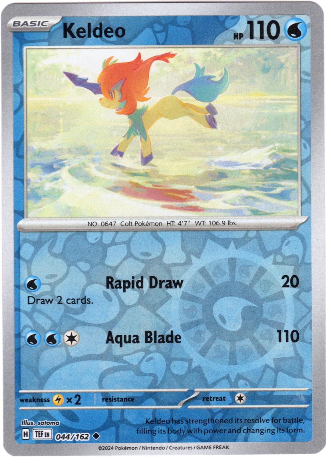 Keldeo [Reverse Holo]