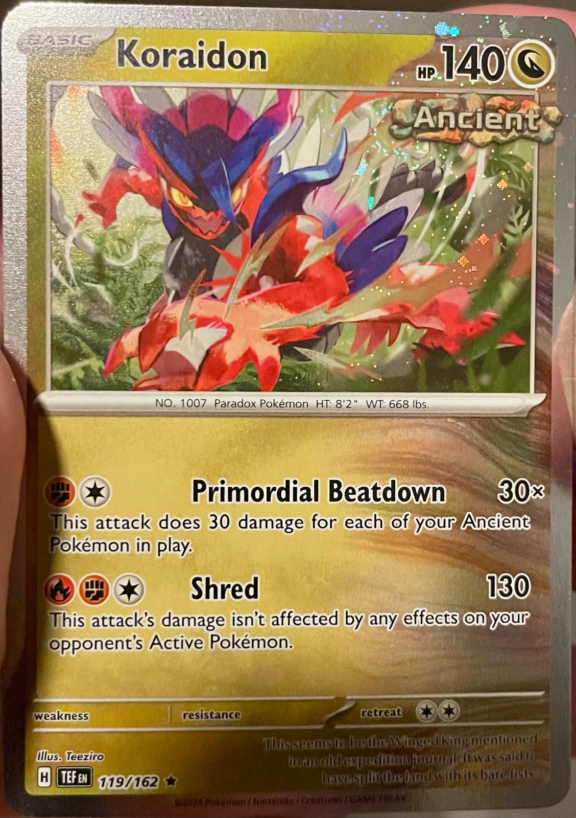 Temporal Forces Koraidon [Cosmos-Holo] Pokémon card