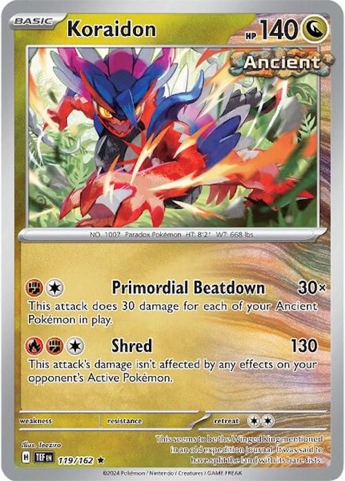 Temporal Forces Koraidon [Holo] Pokémon card