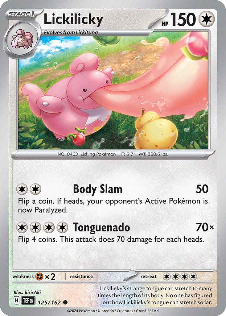 Temporal Forces Lickilicky Pokémon card