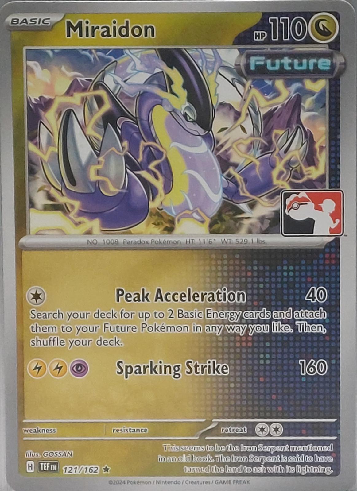 Temporal Forces Miraidon [Prize-Pack] Pokémon card