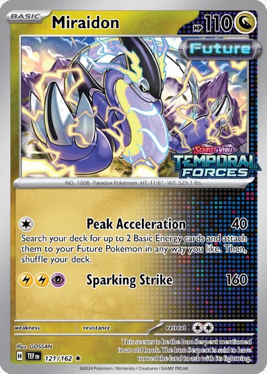 Temporal Forces Miraidon [Stamped] Pokémon card