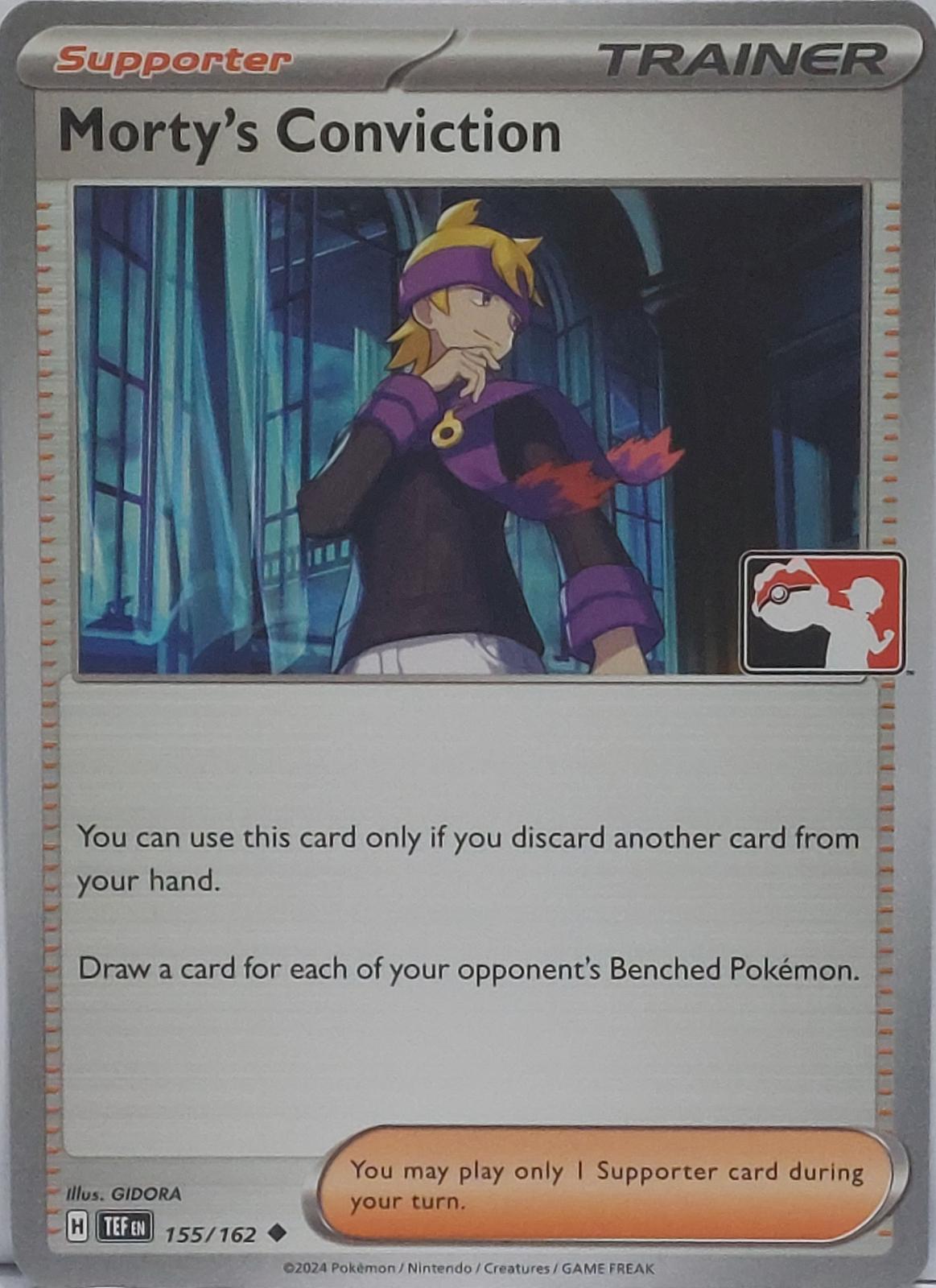 Temporal Forces Morty's Conviction [Prize-Pack] Pokémon card