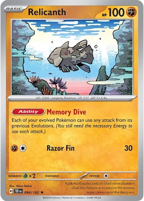 Temporal Forces Relicanth [Holo] Pokémon card
