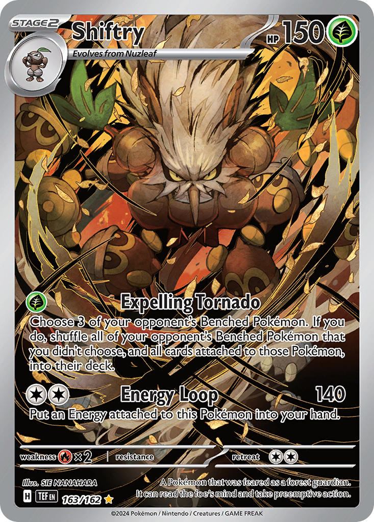Temporal Forces Shiftry Pokémon card