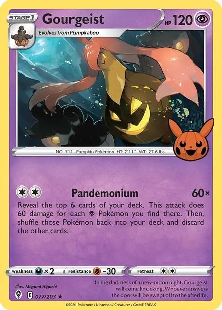 Trick or Trade 2022 Gourgeist [Holo] Pokémon card