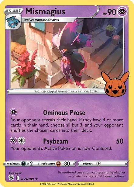 Trick or Trade 2022 Mismagius [Holo] Pokémon card