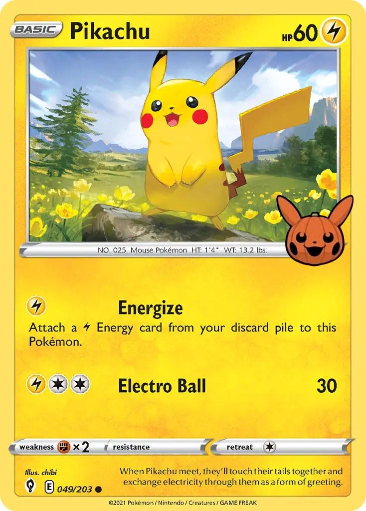 Trick or Trade 2022 Pikachu Pokémon card