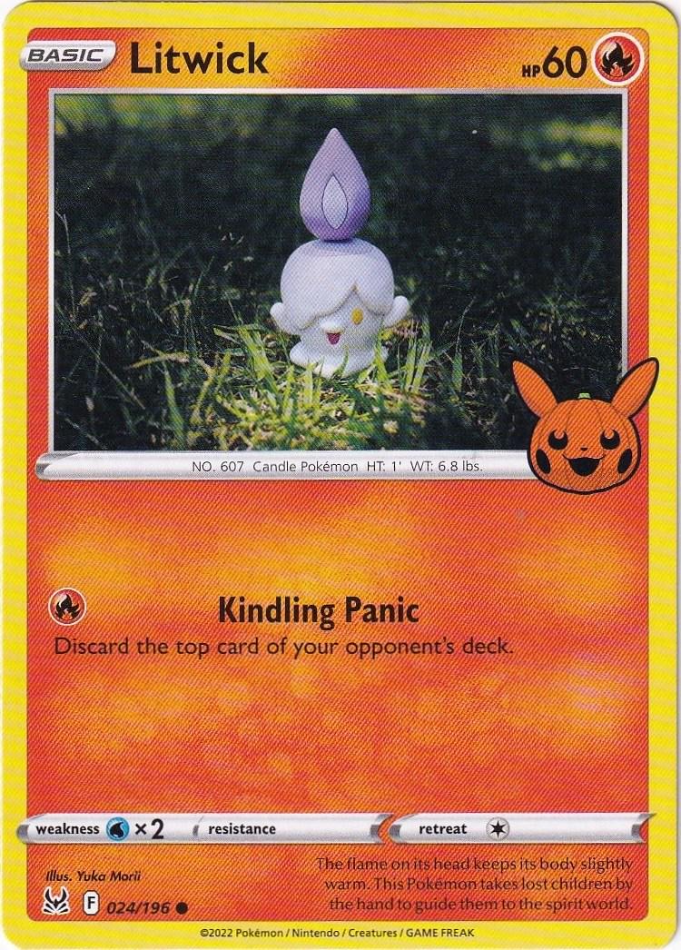 Trick or Trade 2023 Litwick Pokémon card