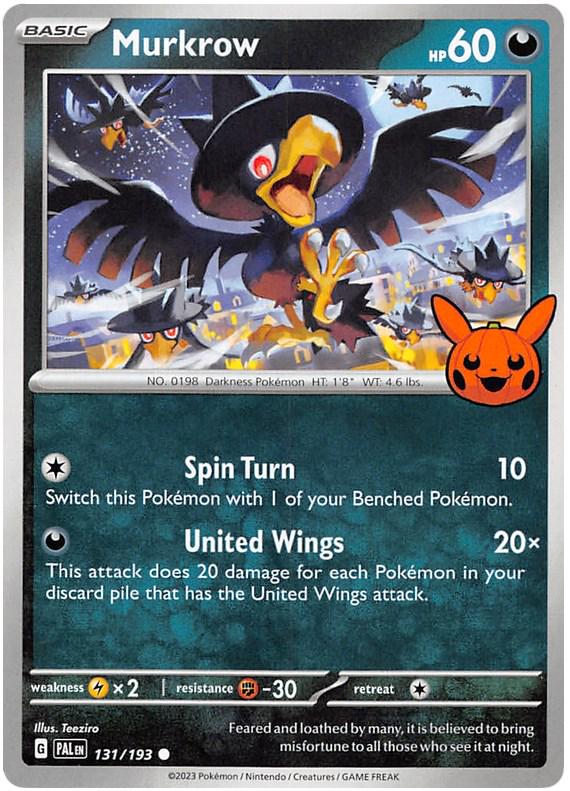 Trick or Trade 2023 Murkrow Pokémon card