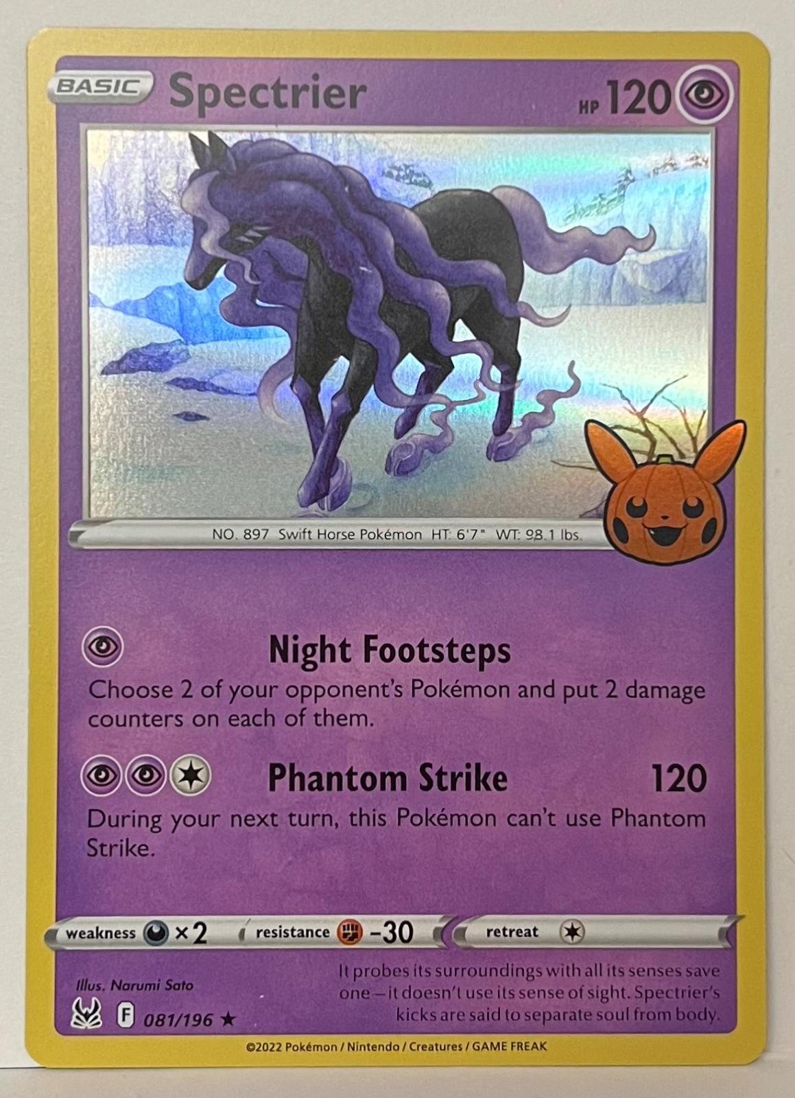 Trick or Trade 2023 Spectrier [Holo] Pokémon card