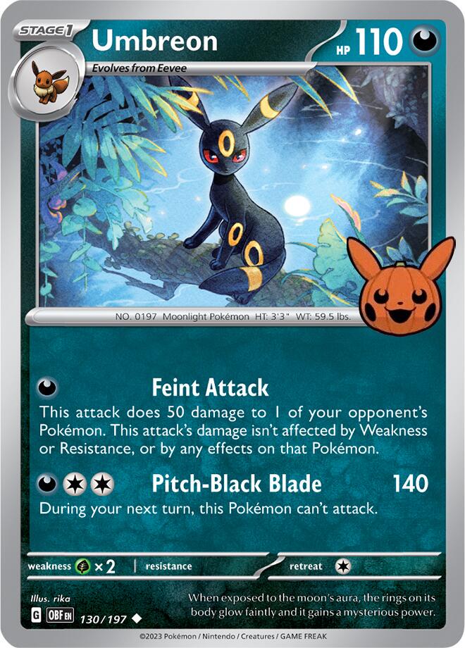 Trick or Trade 2024 Umbreon Pokémon card