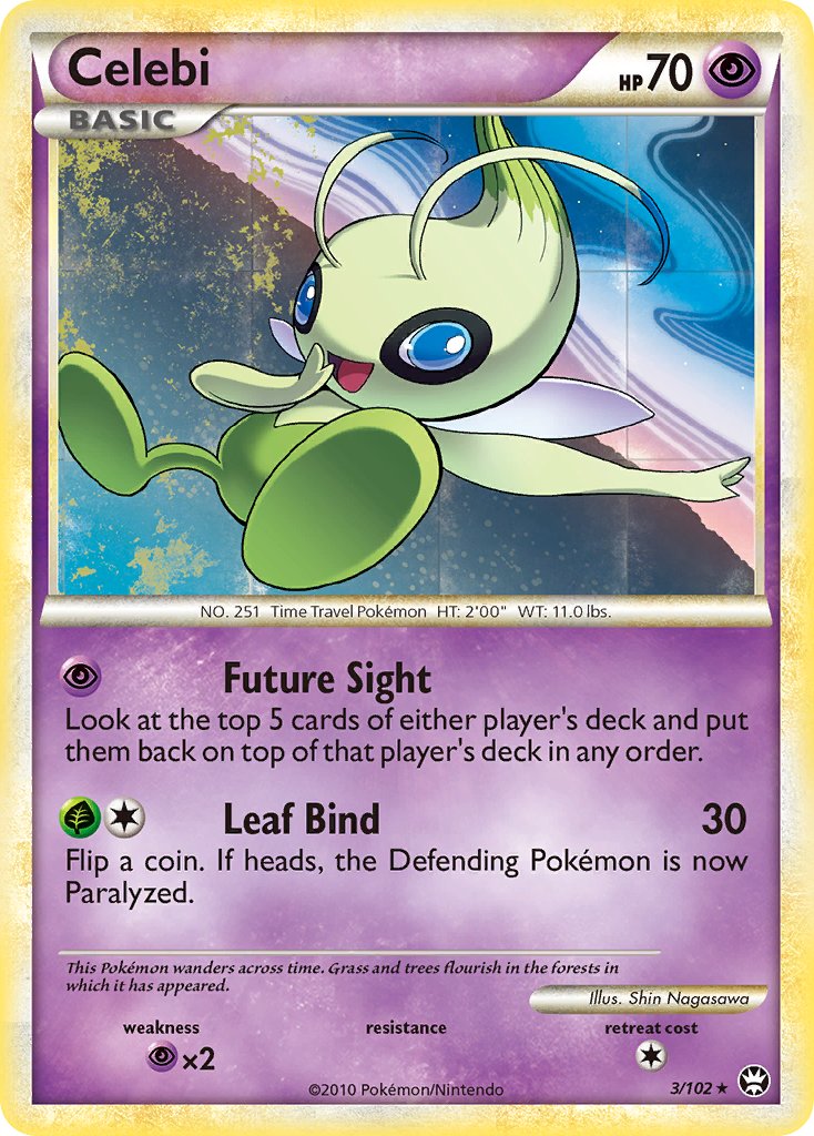 Triumphant Celebi Pokémon card