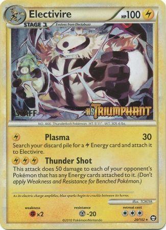 Triumphant Electivire [Staff] Pokémon card