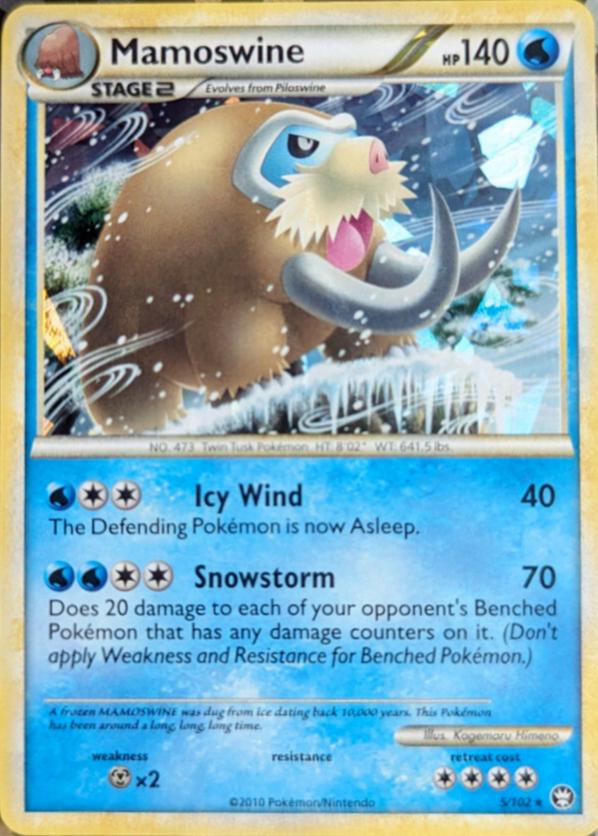 Triumphant Mamoswine [Cracked-Ice] Pokémon card