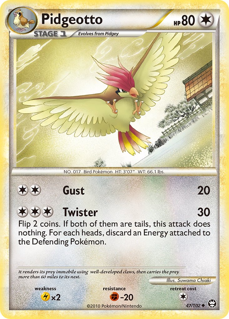 Triumphant Pidgeotto Pokémon card