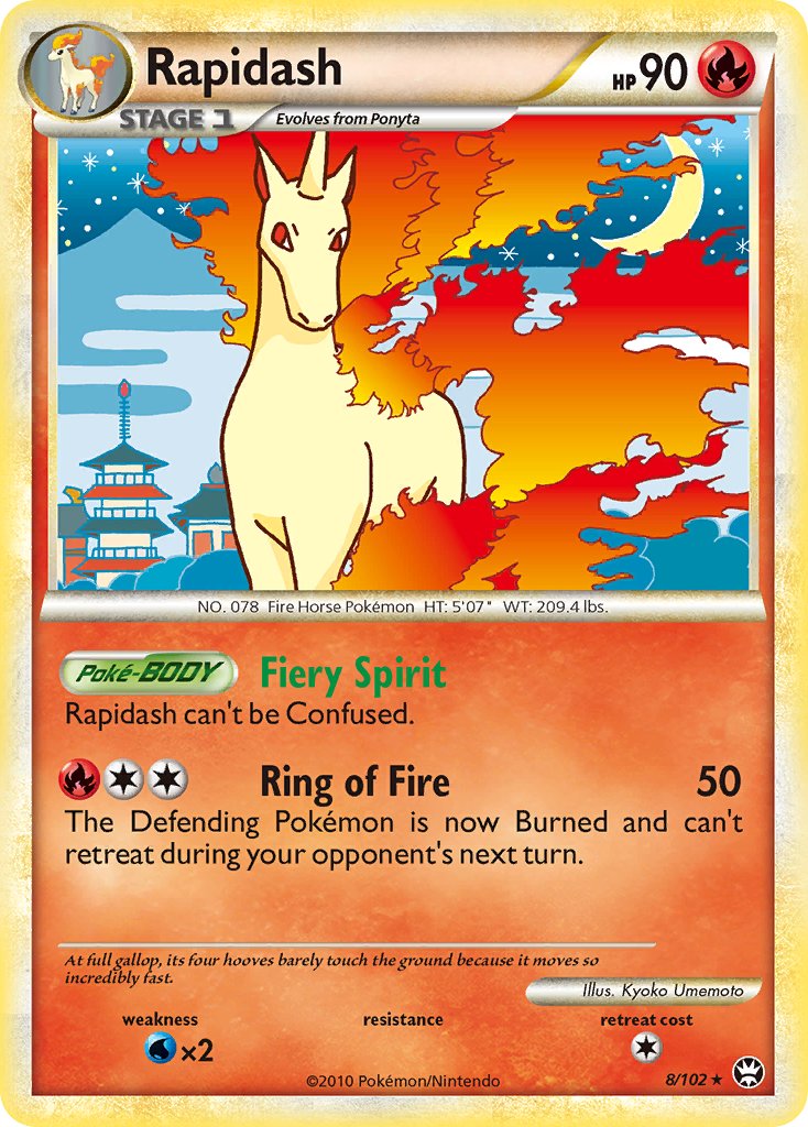 Triumphant Rapidash Pokémon card