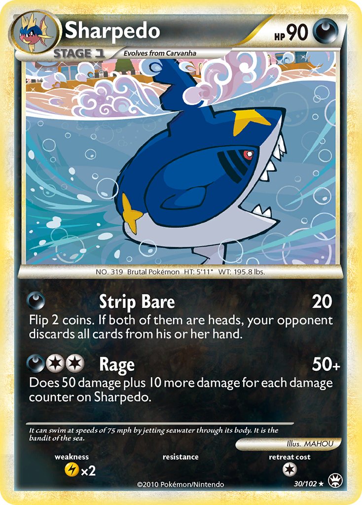 Triumphant Sharpedo Pokémon card