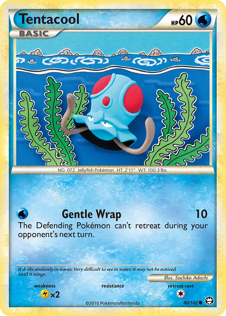Triumphant Tentacool Pokémon card