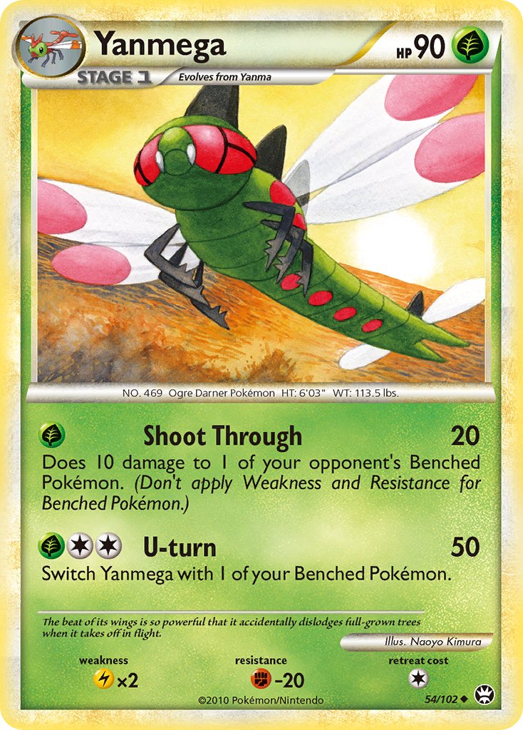 Triumphant Yanmega Pokémon card