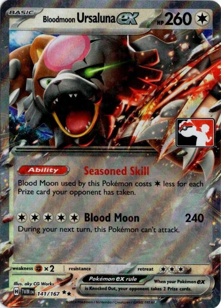 Twilight Masquerade Bloodmoon Ursaluna Ex [Prize-Pack] Pokémon card