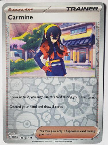 Twilight Masquerade Carmine [Reverse Holo] Pokémon card
