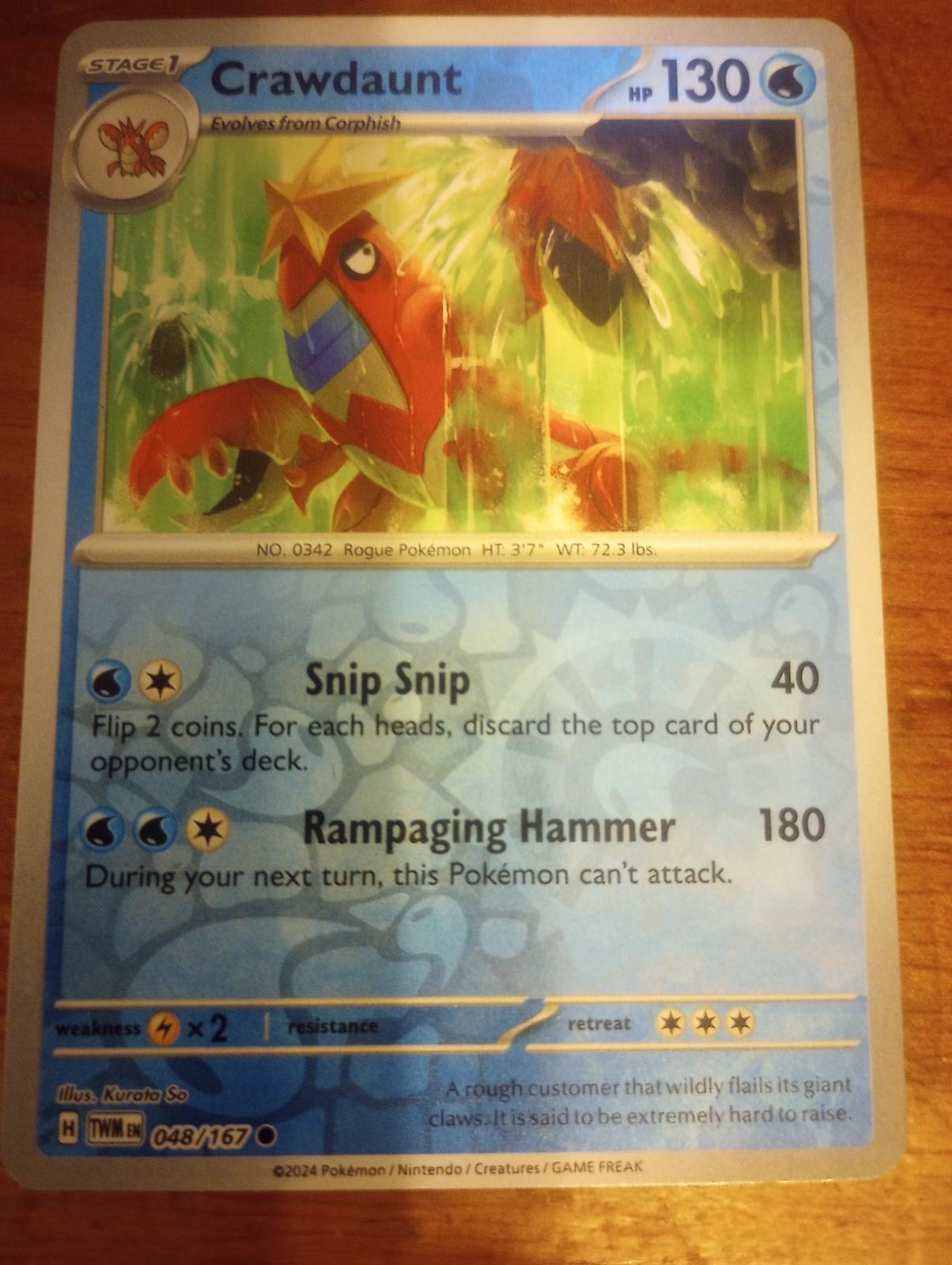 Crawdaunt [Reverse Holo]