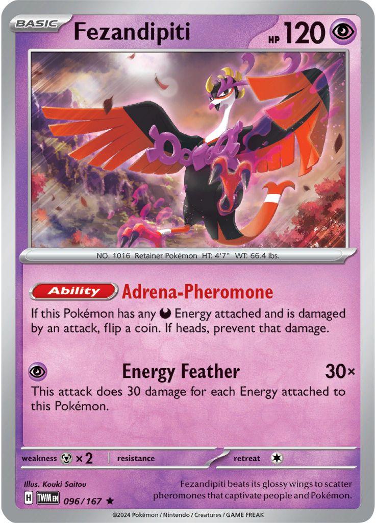 Twilight Masquerade Fezandipiti [Holo] Pokémon card
